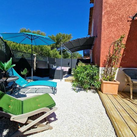L'Instant Mer - Bord De Mer - Studio Avec Grand Jardin A La Capte Hyères Dış mekan fotoğraf