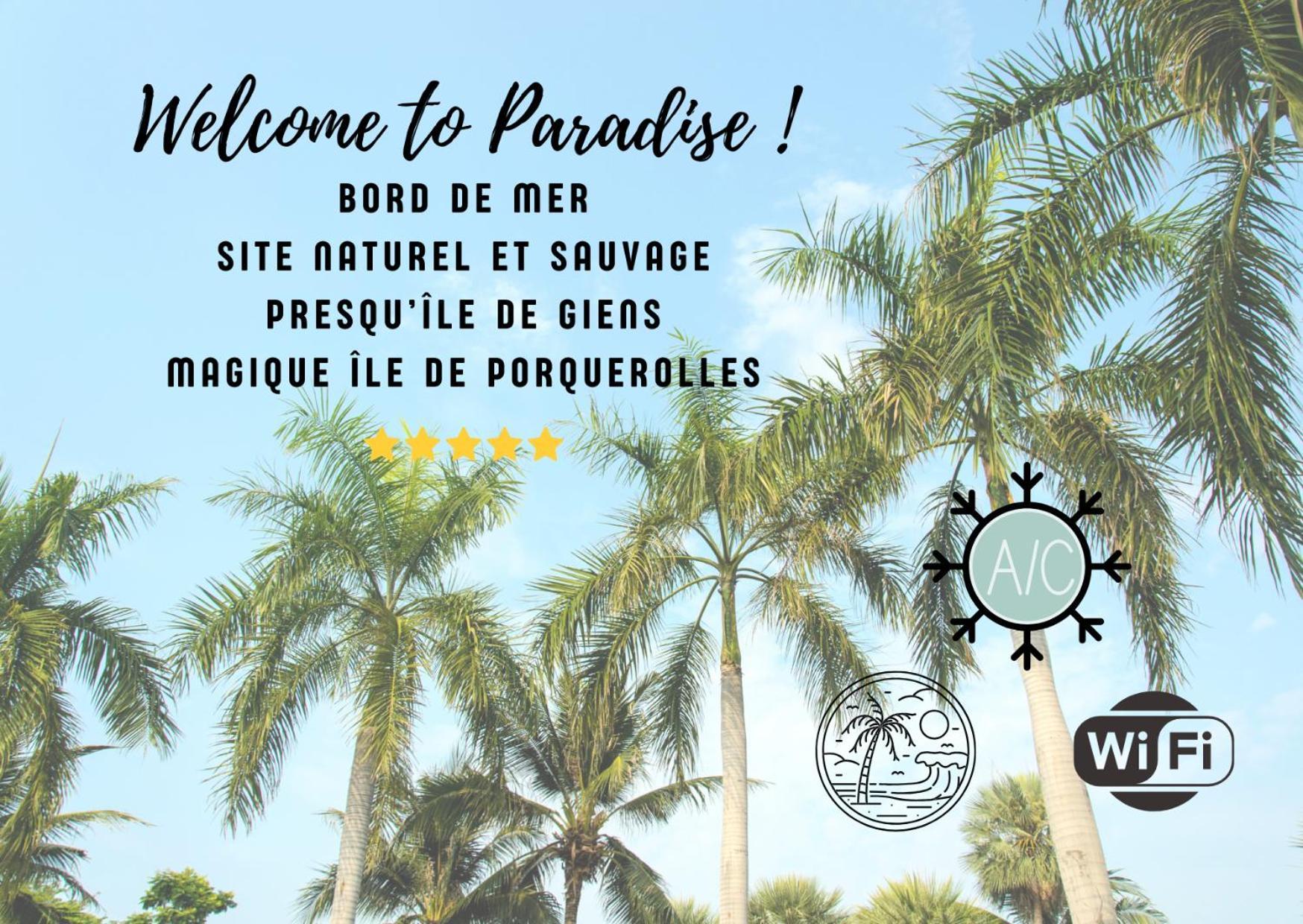 L'Instant Mer - Bord De Mer - Studio Avec Grand Jardin A La Capte Hyères Dış mekan fotoğraf