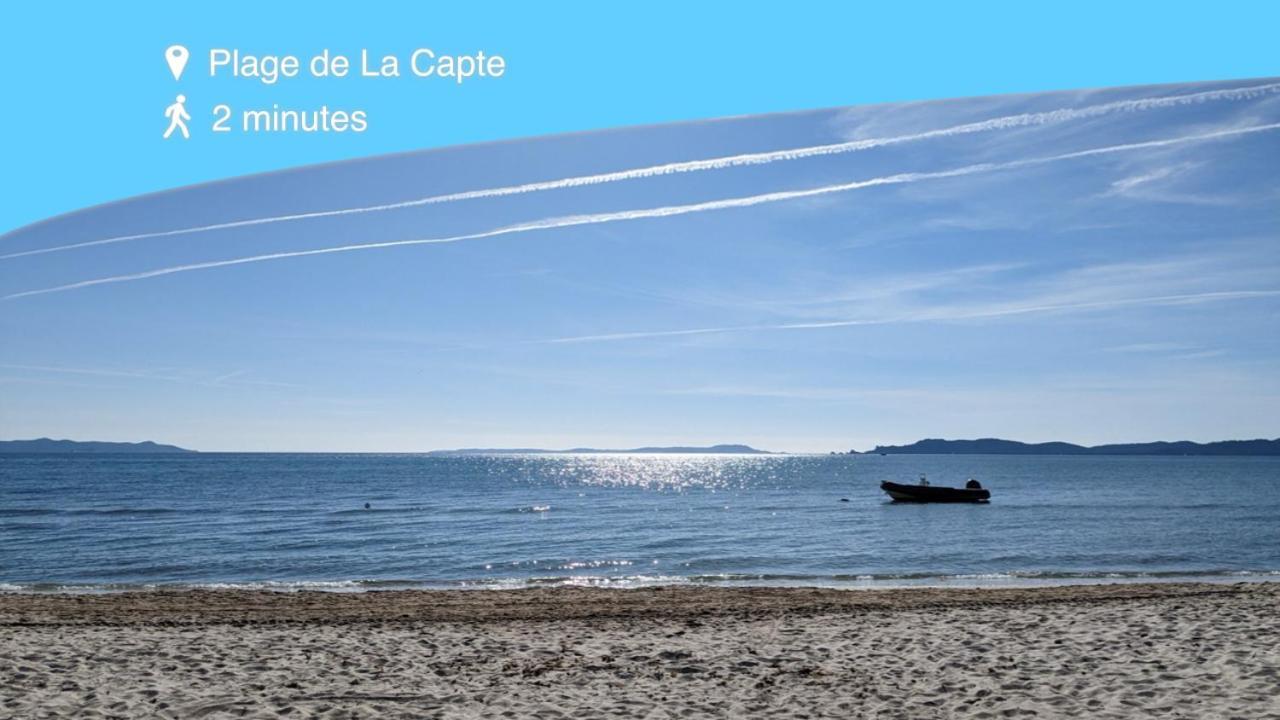 L'Instant Mer - Bord De Mer - Studio Avec Grand Jardin A La Capte Hyères Dış mekan fotoğraf