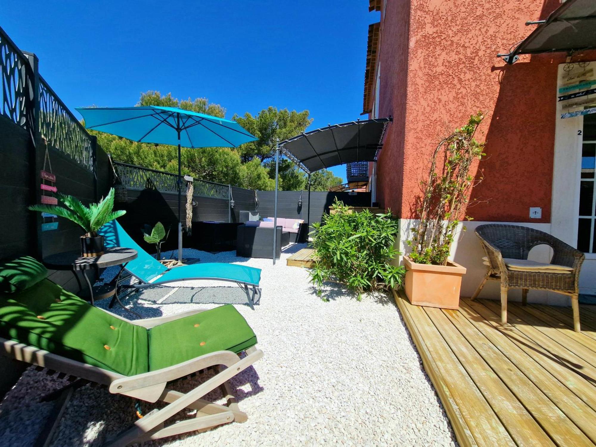 L'Instant Mer - Bord De Mer - Studio Avec Grand Jardin A La Capte Hyères Dış mekan fotoğraf